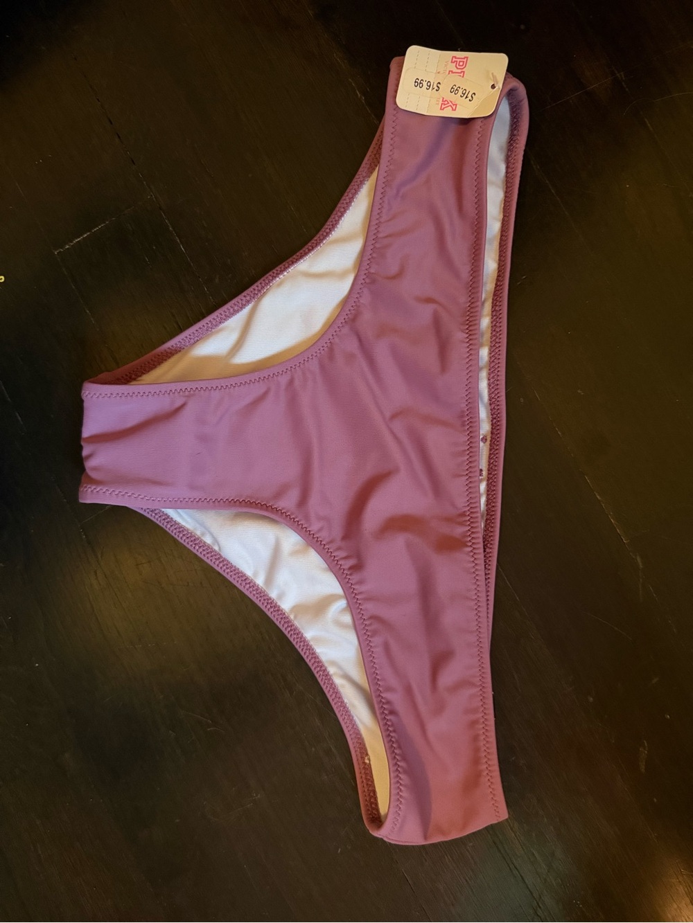 PINK Victoria's Secret Dusty Mauve Bikini Bottom